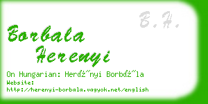 borbala herenyi business card